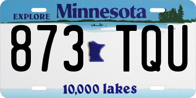 MN license plate 873TQU