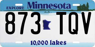 MN license plate 873TQV