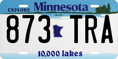 MN license plate 873TRA