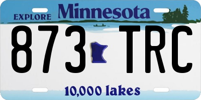 MN license plate 873TRC