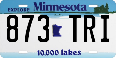 MN license plate 873TRI