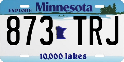 MN license plate 873TRJ