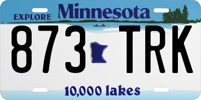 MN license plate 873TRK