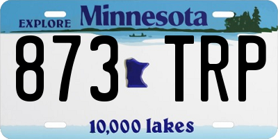 MN license plate 873TRP