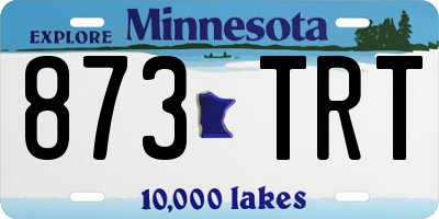 MN license plate 873TRT