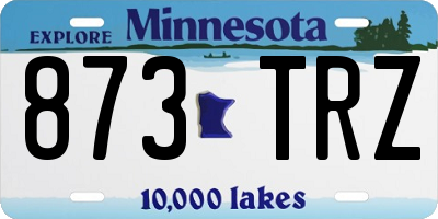 MN license plate 873TRZ