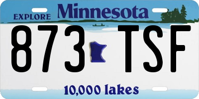 MN license plate 873TSF
