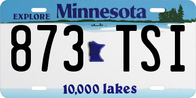 MN license plate 873TSI