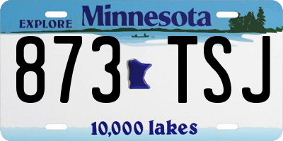 MN license plate 873TSJ