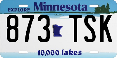 MN license plate 873TSK