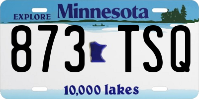 MN license plate 873TSQ