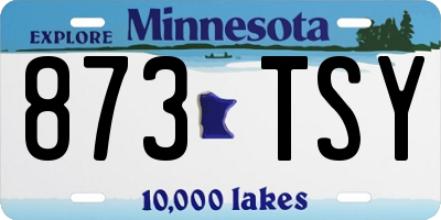 MN license plate 873TSY