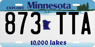 MN license plate 873TTA