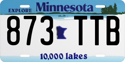 MN license plate 873TTB