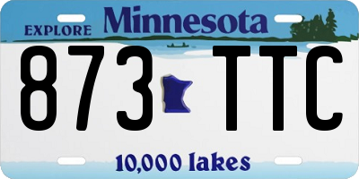 MN license plate 873TTC