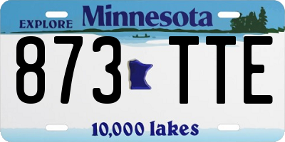 MN license plate 873TTE