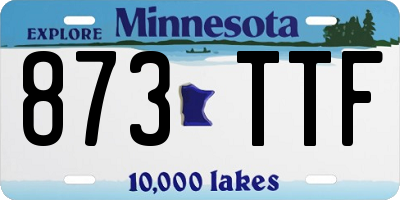 MN license plate 873TTF