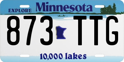 MN license plate 873TTG
