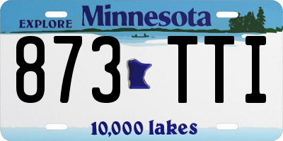 MN license plate 873TTI