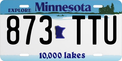 MN license plate 873TTU
