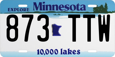 MN license plate 873TTW