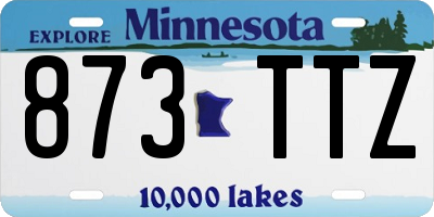 MN license plate 873TTZ
