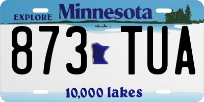 MN license plate 873TUA
