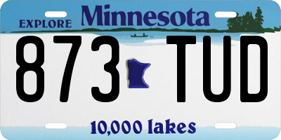 MN license plate 873TUD