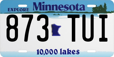 MN license plate 873TUI