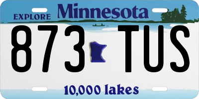 MN license plate 873TUS