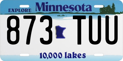 MN license plate 873TUU