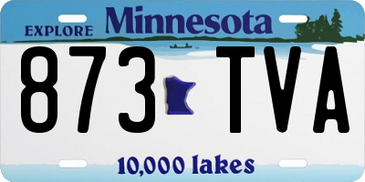 MN license plate 873TVA