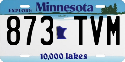 MN license plate 873TVM