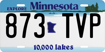 MN license plate 873TVP