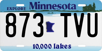 MN license plate 873TVU