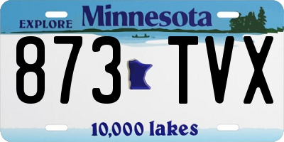 MN license plate 873TVX