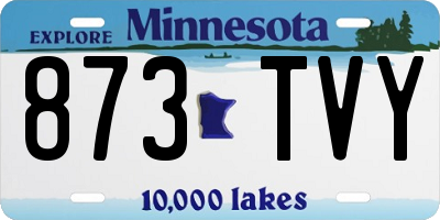 MN license plate 873TVY