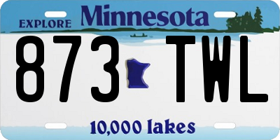 MN license plate 873TWL