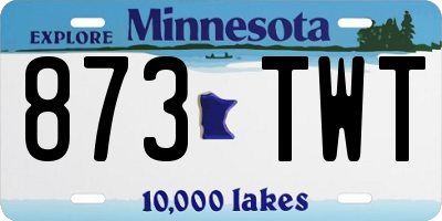 MN license plate 873TWT