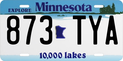 MN license plate 873TYA