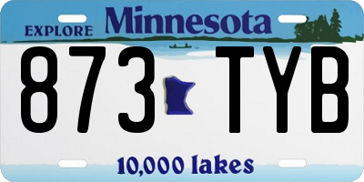 MN license plate 873TYB