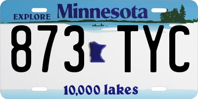 MN license plate 873TYC