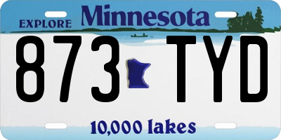 MN license plate 873TYD