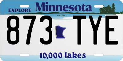 MN license plate 873TYE