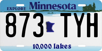 MN license plate 873TYH