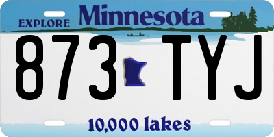 MN license plate 873TYJ
