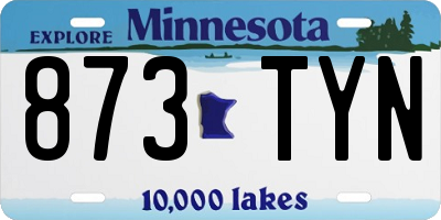 MN license plate 873TYN