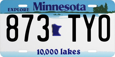 MN license plate 873TYO