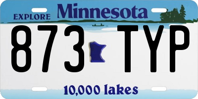 MN license plate 873TYP