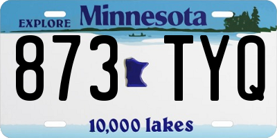 MN license plate 873TYQ